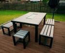 The All-in-One Charcoal BBQ Grill Table Set